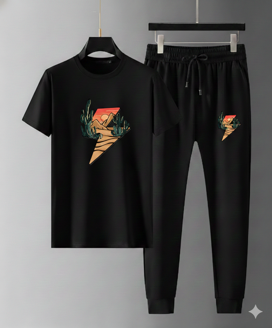 Trendy Mash T-Shirt Trouser Combo