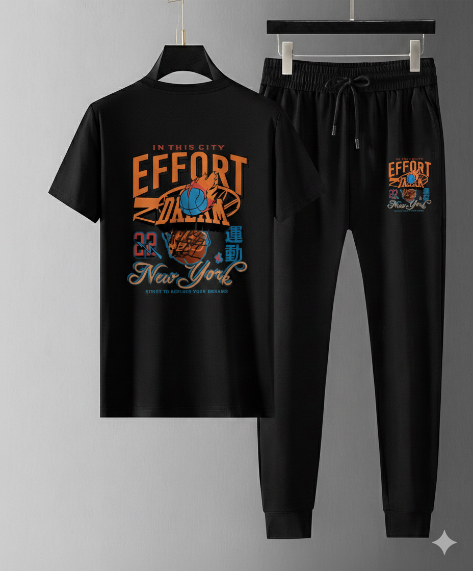 Trendy Mash T-Shirt Trouser Combo