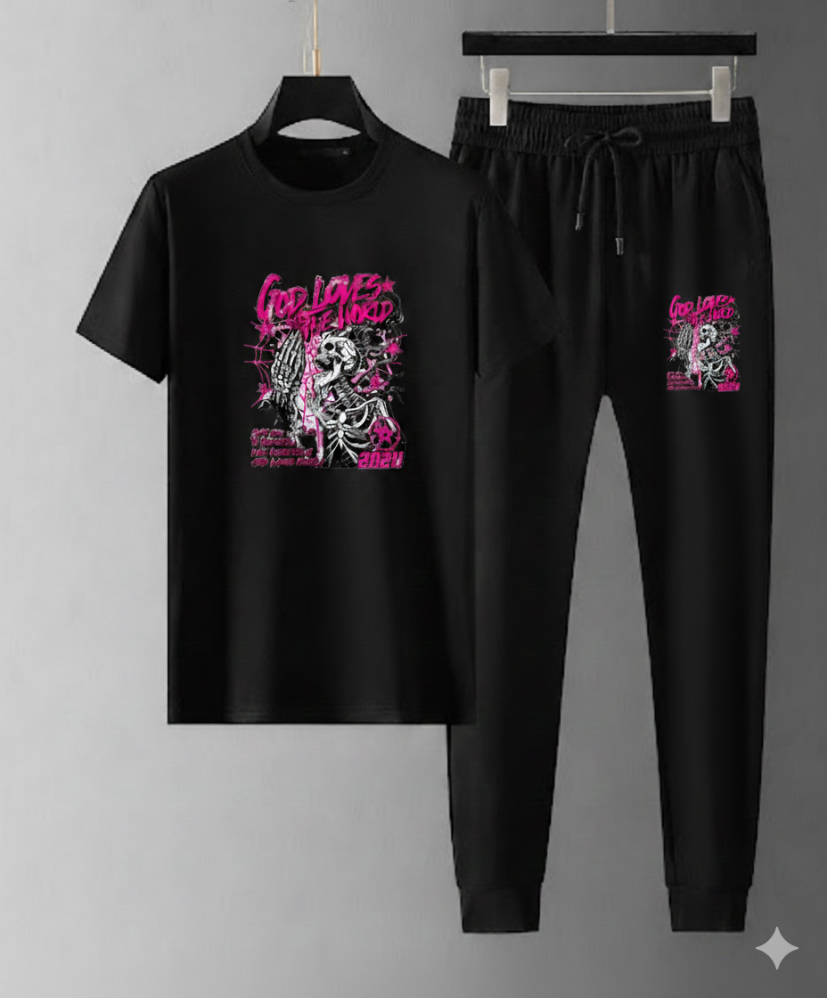 Trendy Mash T-Shirt Trouser Combo