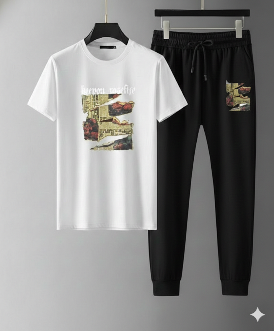 Trendy Mash T-Shirt Trouser Combo