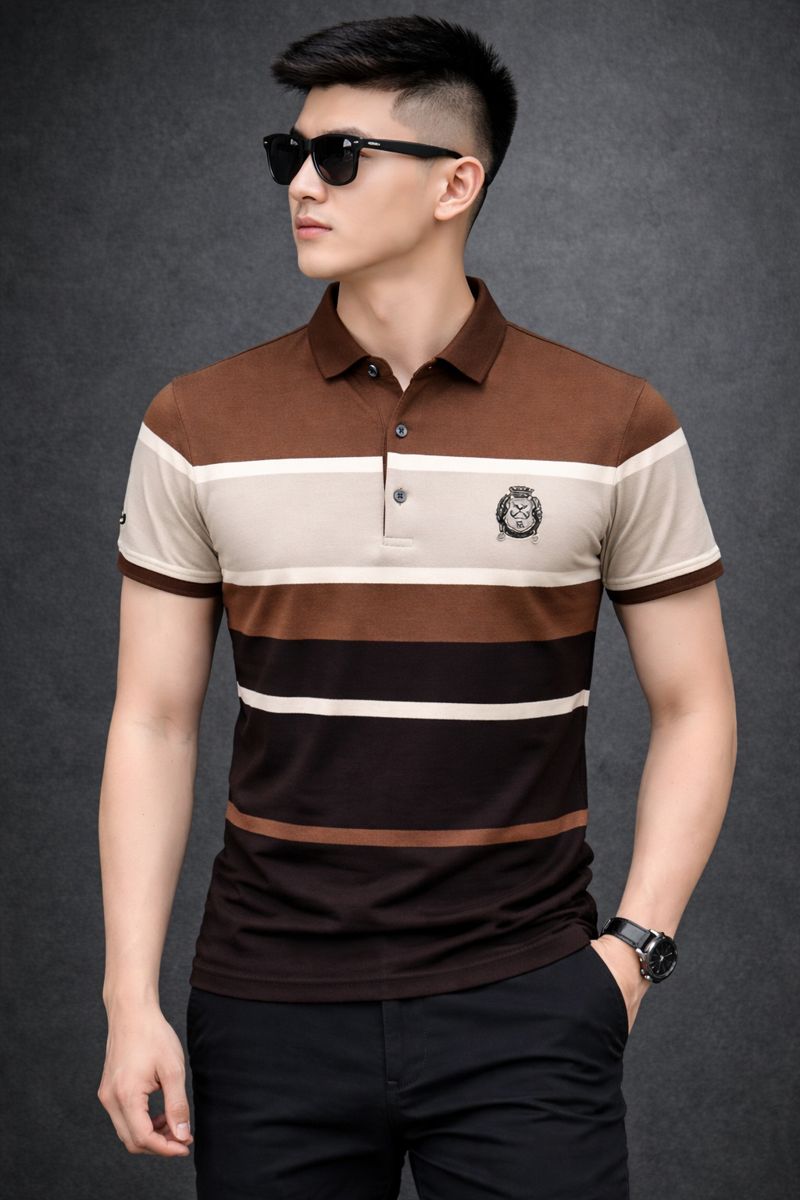 New Synthetic polyester Polo Shirt For Men