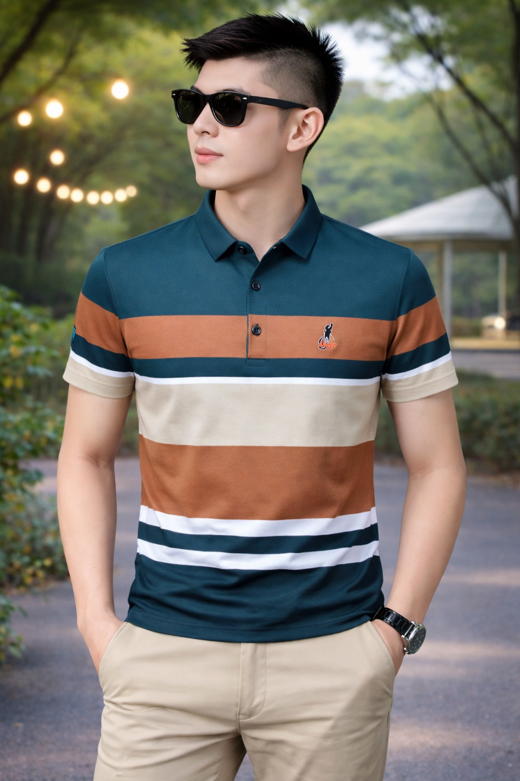 New Synthetic polyester Polo Shirt For Men