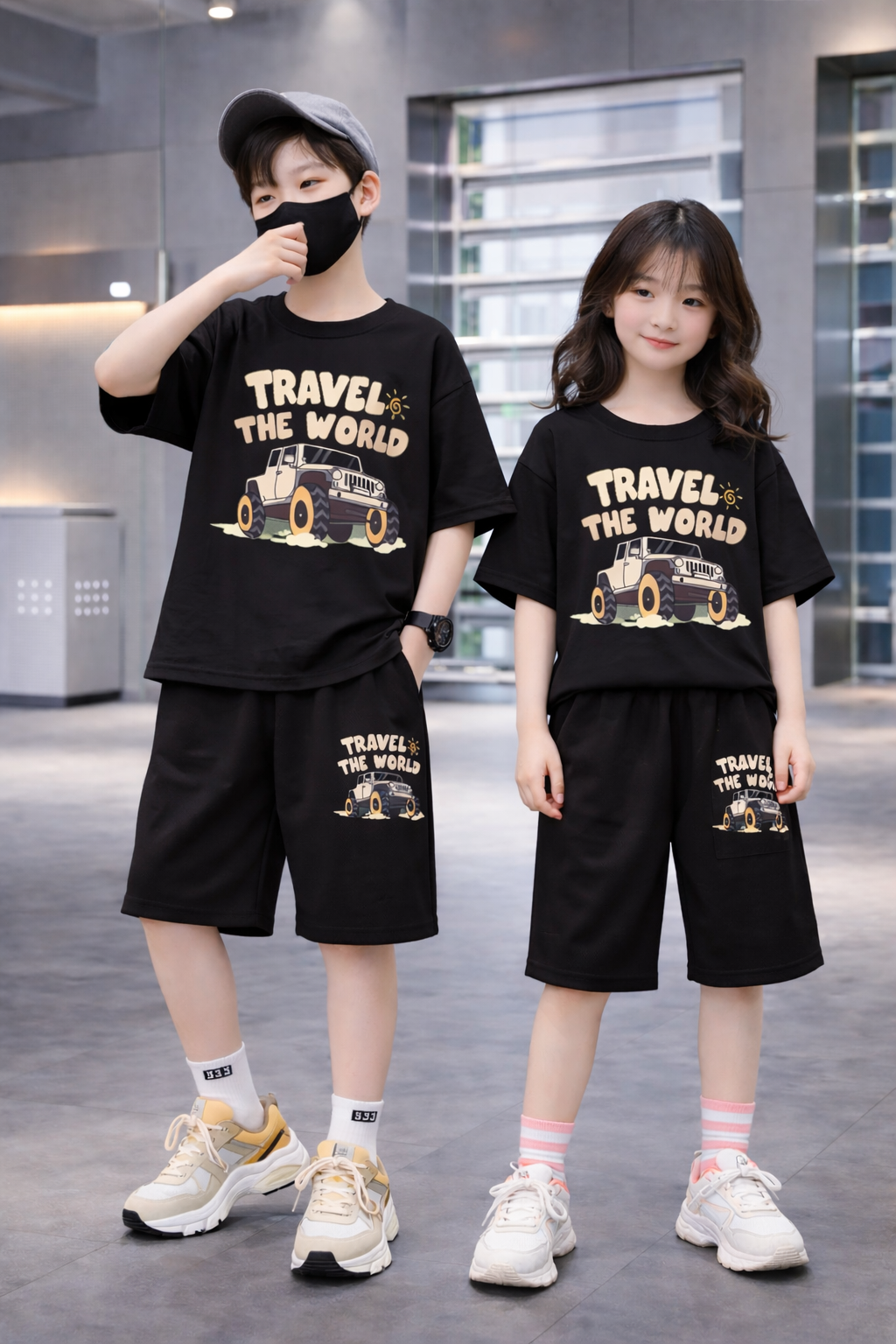 Drop Shoulder Baby TShirt and Pant Set (Copy)