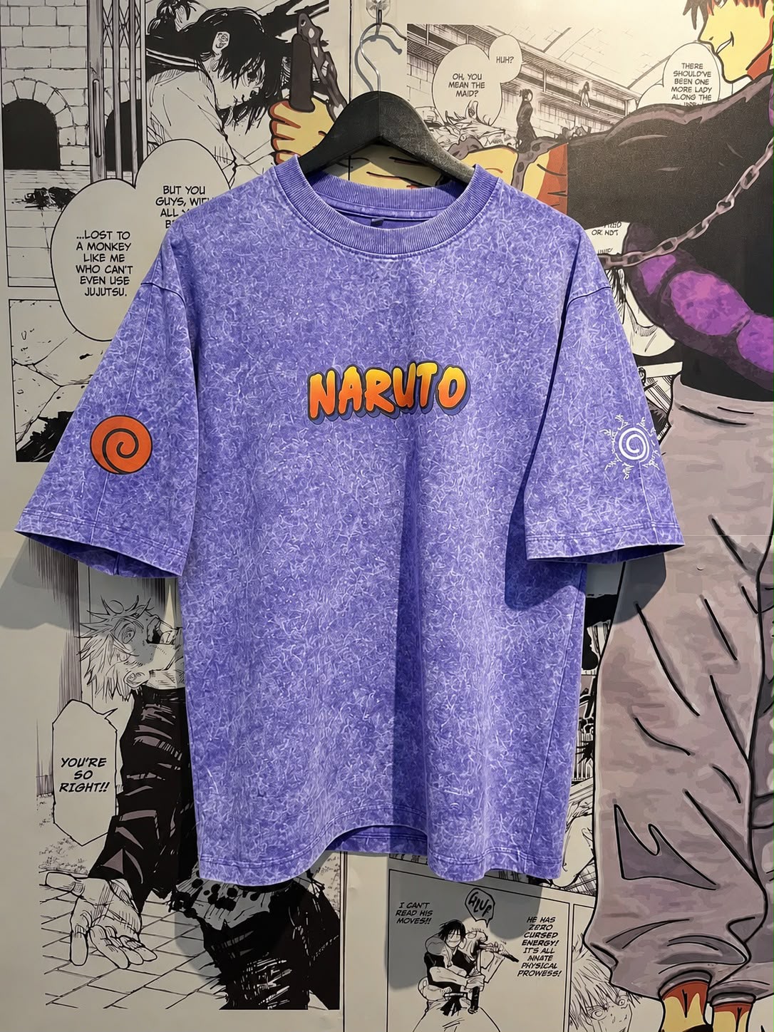 ACID WASH DROP SHOULDER T-SHIRT