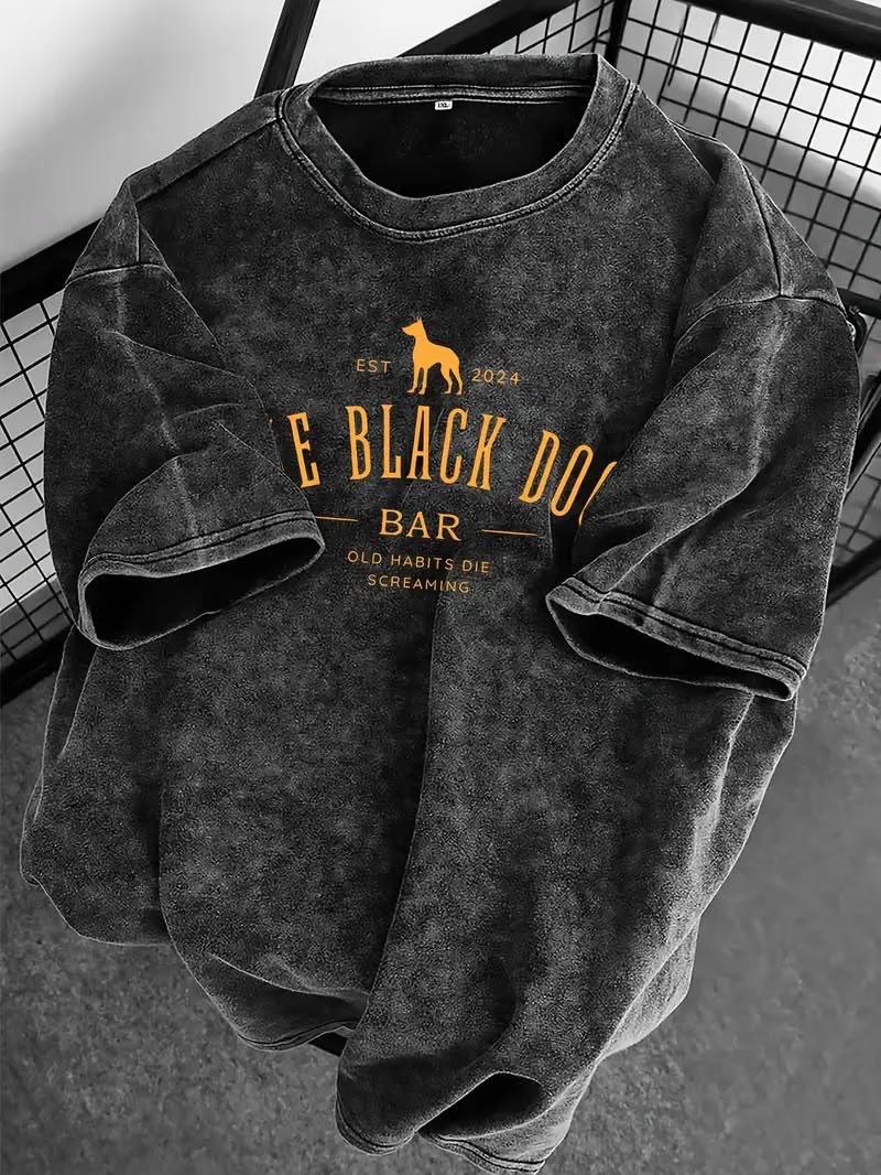 ACID WASH DROP SHOULDER T-SHIRT