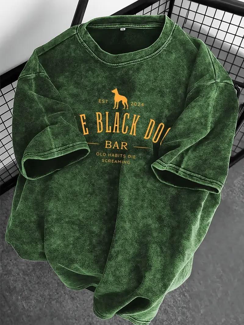 ACID WASH DROP SHOULDER T-SHIRT